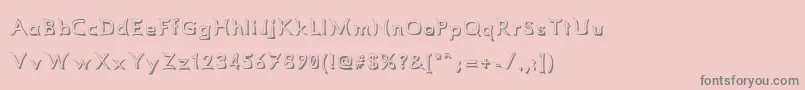 fuente Comismsh – Fuentes Grises Sobre Fondo Rosa