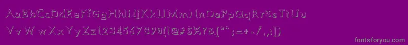 Comismsh Font – Gray Fonts on Purple Background