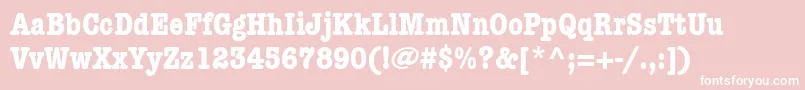 More about ItcAmericanTypewriterLtBoldCondensed Font ItcAmericanTypewriterLtBoldCondensed Font – White Fonts on Pink Background