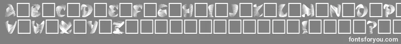 Calypso Font – White Fonts on Gray Background