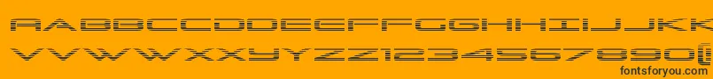 Grandsportgrad Font – Black Fonts on Orange Background