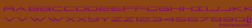 Grandsportgrad Font – Purple Fonts on Brown Background