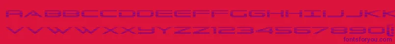 Grandsportgrad Font – Purple Fonts on Red Background