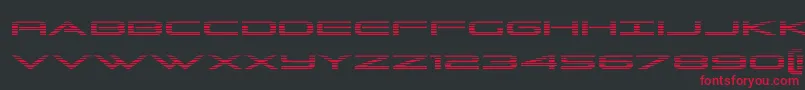 Grandsportgrad Font – Red Fonts on Black Background