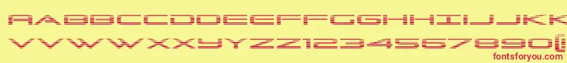 Grandsportgrad Font – Red Fonts on Yellow Background