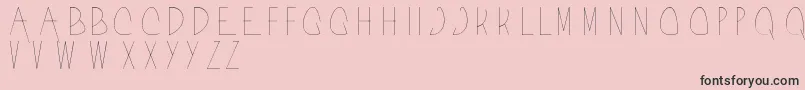 Acorn Font – Black Fonts on Pink Background