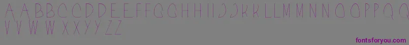 Шрифт Acorn – фиолетовые шрифты на сером фоне