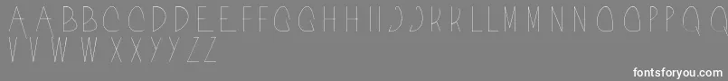 Шрифт Acorn – белые шрифты на сером фоне