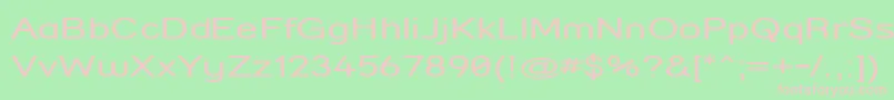 フォントStrcomp – 緑の背景にピンクのフォント