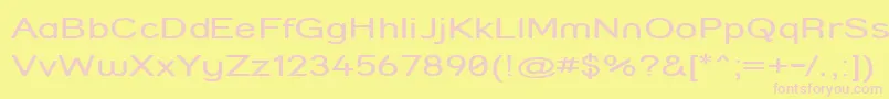 Strcomp Font – Pink Fonts on Yellow Background