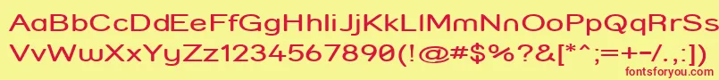 Strcomp Font – Red Fonts on Yellow Background