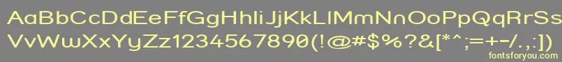 Strcomp-fontti – keltaiset fontit harmaalla taustalla