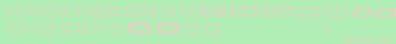 Elegancetwo Font – Pink Fonts on Green Background