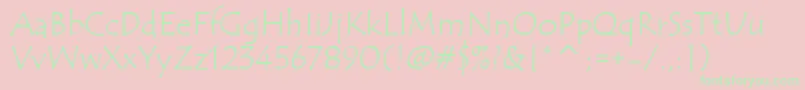 TempusSansItc Font – Green Fonts on Pink Background