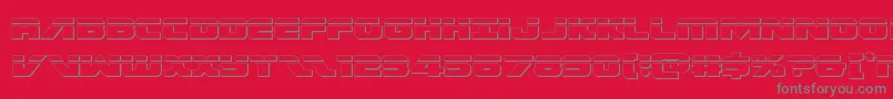 Federalescortbullet Font – Gray Fonts on Red Background