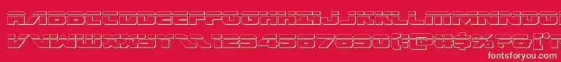Federalescortbullet Font – Green Fonts on Red Background
