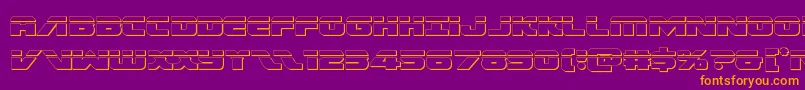 Federalescortbullet Font – Orange Fonts on Purple Background