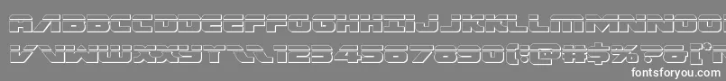 Federalescortbullet Font – White Fonts on Gray Background