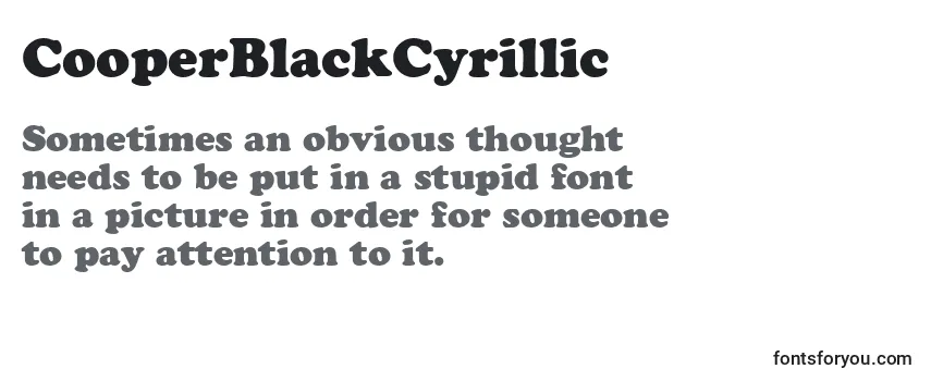 CooperBlackCyrillic Font