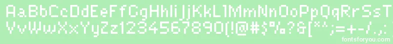 Lexipa Font – White Fonts on Green Background