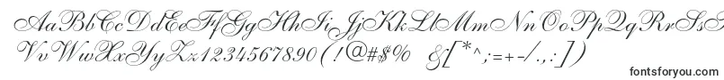 Anastasiascriptc-fontti – Akriibiset fontit