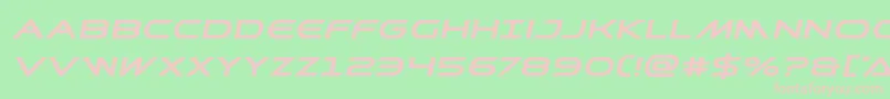 Prometheanboldexpandital Font – Pink Fonts on Green Background