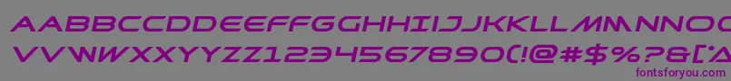 Prometheanboldexpandital Font – Purple Fonts on Gray Background