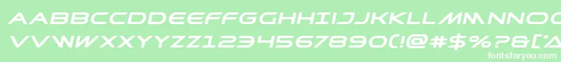 Prometheanboldexpandital Font – White Fonts on Green Background