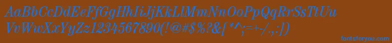 Подробнее о шрифте CenturynovaCdBookitalic Шрифт CenturynovaCdBookitalic – синие шрифты на коричневом фоне