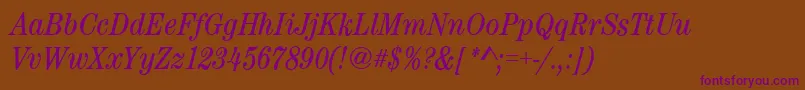 Подробнее о шрифте CenturynovaCdBookitalic Шрифт CenturynovaCdBookitalic – фиолетовые шрифты на коричневом фоне