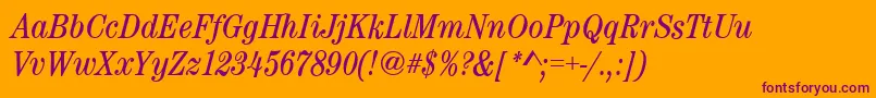 Más sobre la fuente CenturynovaCdBookitalic fuente CenturynovaCdBookitalic – Fuentes Moradas Sobre Fondo Naranja