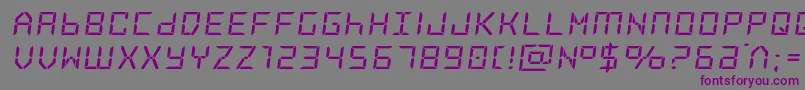 Frozencrystalexpand Font – Purple Fonts on Gray Background