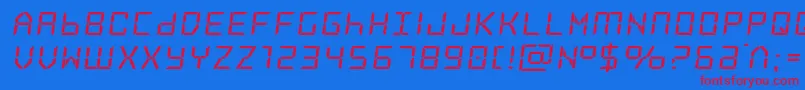 Шрифт Frozencrystalexpand – красные шрифты на синем фоне