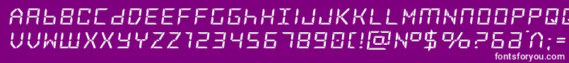 Frozencrystalexpand Font – White Fonts on Purple Background