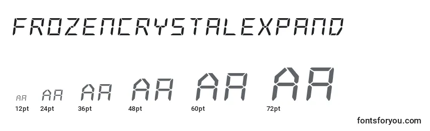 Frozencrystalexpand Font Sizes