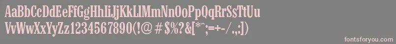 ColonelserialMediumRegular Font – Pink Fonts on Gray Background