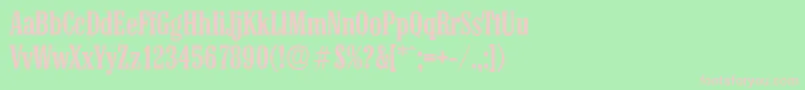 ColonelserialMediumRegular Font – Pink Fonts on Green Background