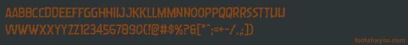 Wormcuisine Font – Brown Fonts on Black Background