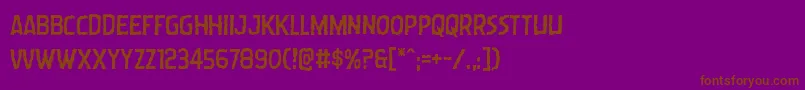Wormcuisine Font – Brown Fonts on Purple Background