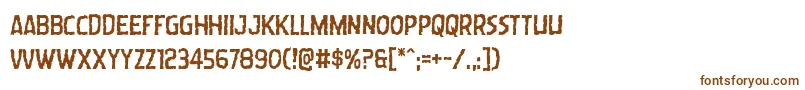 Wormcuisine Font – Brown Fonts on White Background