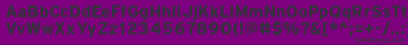 PftransitBold Font – Black Fonts on Purple Background