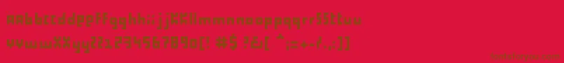 fuente Proliferation – Fuentes Marrones Sobre Fondo Rojo