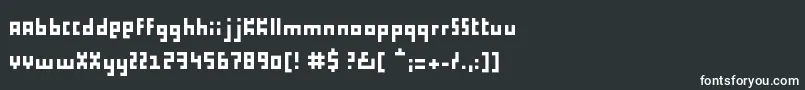 フォントProliferation – 黒い背景に白い文字