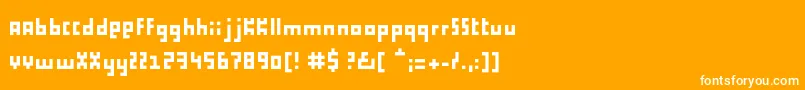 フォントProliferation – オレンジの背景に白い文字