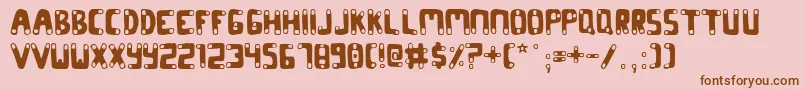 Codon Font – Brown Fonts on Pink Background