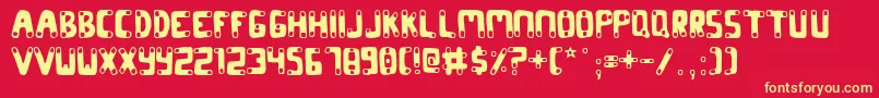 Codon Font – Yellow Fonts on Red Background