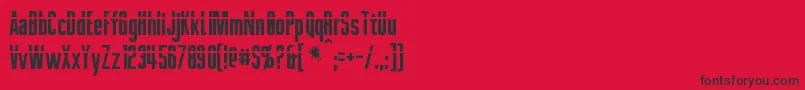 Phelps Font – Black Fonts on Red Background