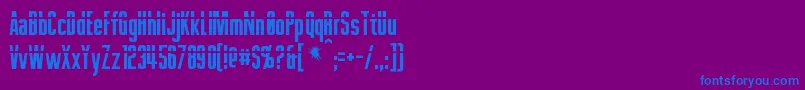 Шрифт Phelps – синие шрифты на фиолетовом фоне