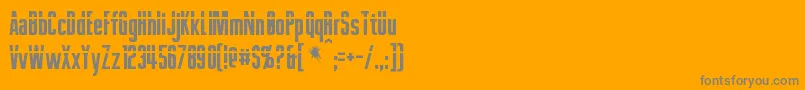 Phelps Font – Gray Fonts on Orange Background