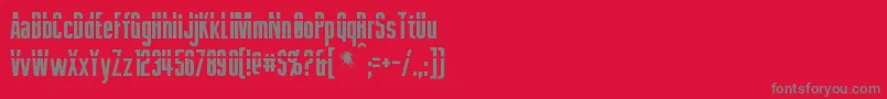 Phelps Font – Gray Fonts on Red Background